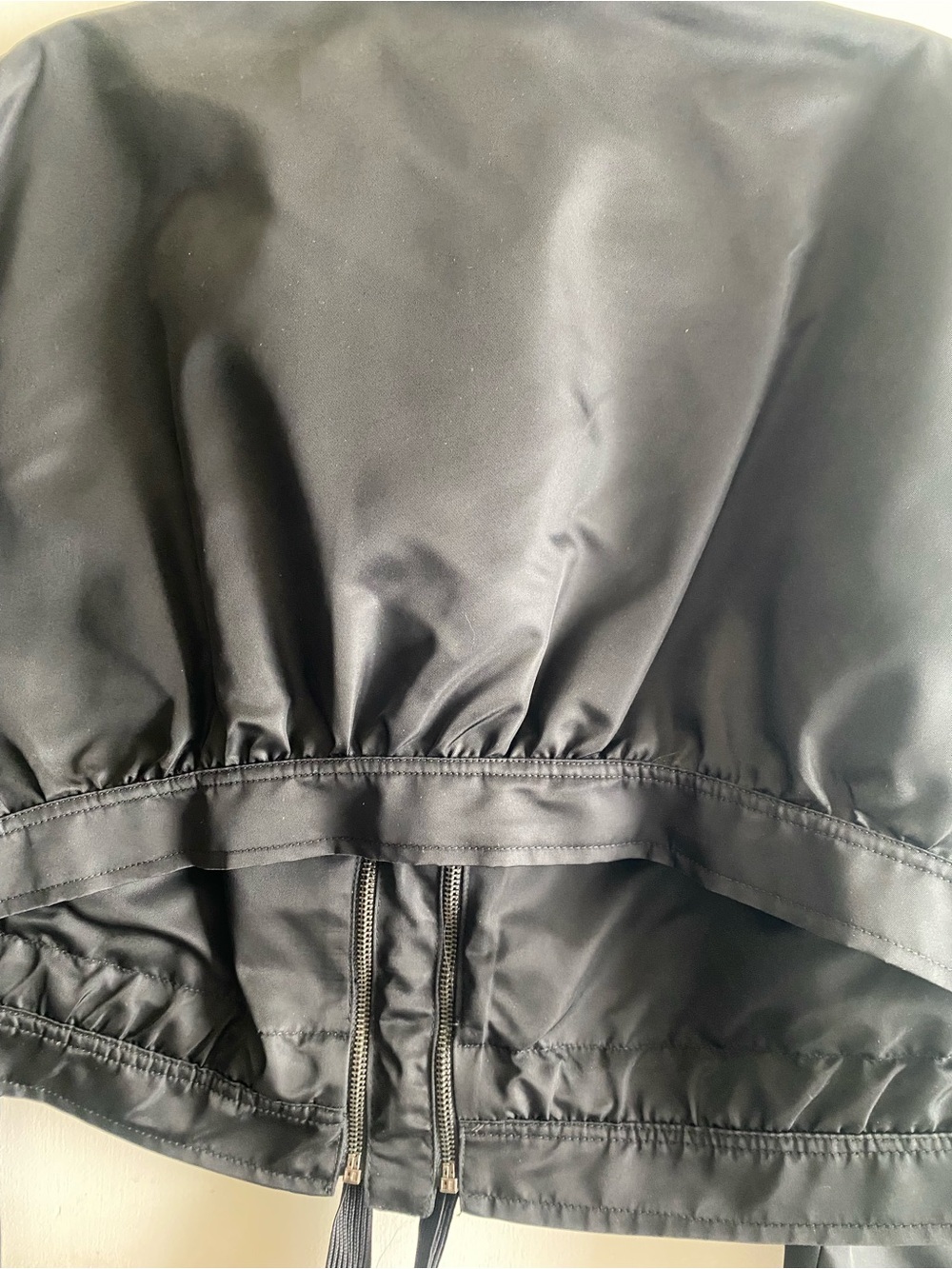 Zara black nylon cropped jacket ML New NWT - Picture 5 of 7